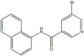 5-Bromo-N-naphthalen-1-yl-nicotinamide 结构式