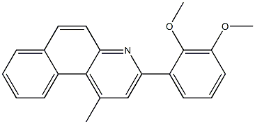 3-(2,3-dimethoxyphenyl)-1-methylbenzo[f]quinoline 结构式