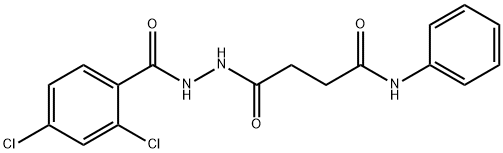 4-[2-(2,4-dichlorobenzoyl)hydrazino]-4-oxo-N-phenylbutanamide 结构式