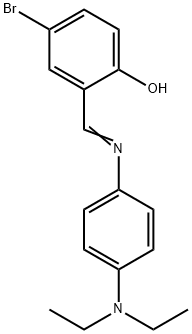 4-bromo-2-({[4-(diethylamino)phenyl]imino}methyl)phenol 结构式