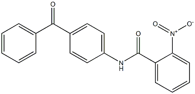 N-(4-benzoylphenyl)-2-nitrobenzamide 结构式