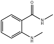 N-甲基-2-(甲基氨基)苯甲酰胺 结构式