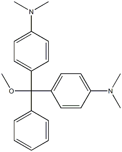 Benzenamine,4,4'-(methoxyphenylmethylene)bis[N,N-dimethyl- 结构式