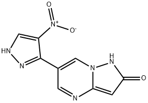 6-(4-硝基-1H-吡唑-3-基)吡唑并[1,5-A]嘧啶-2(1H)-酮 结构式