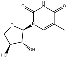 化合物 1-(ALPHA-L-THREOFURANOSYL)THYMINE 结构式