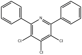 3,4,5-trichloro-2,6-diphenylpyridine 结构式