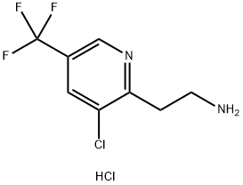 2-[3-CHLORO-5-(TRIFLUOROMETHYL)PYRIDIN-2-YL]ETHANAMINE HYDROCHLORIDE 结构式
