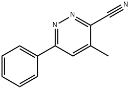 4-methyl-6-phenylpyridazine-3-carbonitrile 结构式
