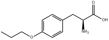 (S)-2-氨基-3-(4-丙氧基苯基)丙酸 结构式