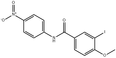 3-iodo-4-methoxy-N-(4-nitrophenyl)benzamide 结构式