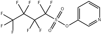 1-Butanesulfonic acid, 1,1,2,2,3,3,4,4,4-nonafluoro-, 3-pyridinyl ester 结构式