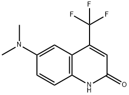 2(1H)-喹啉酮, 6-二甲氨基-4-三氟甲基 结构式