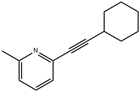 2-(CYCLOHEXYLETHYNYL)-6-METHYLPYRIDINE 结构式