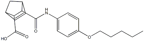 3-{[4-(pentyloxy)anilino]carbonyl}bicyclo[2.2.1]hept-5-ene-2-carboxylic acid 结构式