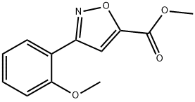 methyl 3-(2-methoxyphenyl)isoxazole-5-carboxylate 结构式