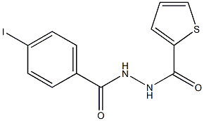 4-iodo-N'-(2-thienylcarbonyl)benzohydrazide 结构式