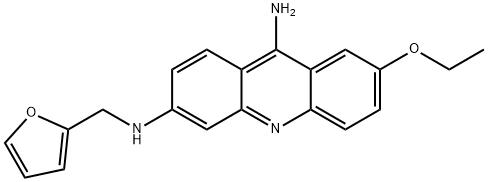 7-Ethoxy-N3-(2-furanylmethyl)-3,9-acridinediamine 结构式