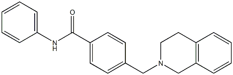 4-(3,4-dihydro-2(1H)-isoquinolinylmethyl)-N-phenylbenzamide 结构式