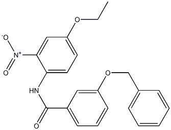 3-(benzyloxy)-N-{4-ethoxy-2-nitrophenyl}benzamide 结构式