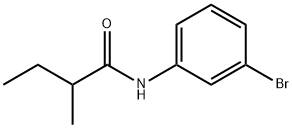 N-(3-bromophenyl)-2-methylbutanamide 结构式