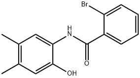 2-bromo-N-(2-hydroxy-4,5-dimethylphenyl)benzamide 结构式