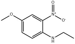 N-乙基-4-甲氧基-2-硝基苯胺 结构式