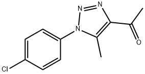 1-[1-(4-氯苯基)-5-甲基-1H-1,2,3-三唑-4-基]乙烷-1-酮 结构式