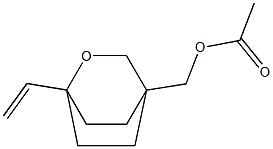 (1-乙烯基-2-氧杂双环[2.2.2]辛-4-基)乙酸甲酯 结构式