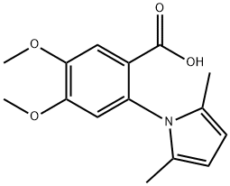 2-(2,5-dimethyl-1H-pyrrol-1-yl)-4,5-dimethoxybenzoic acid 结构式