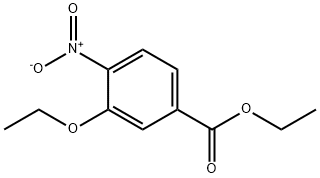 3-乙氧基-4-硝基苯甲酸乙酯 结构式