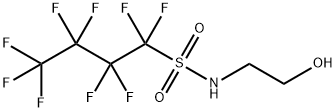 1,1,2,2,3,3,4,4,4-九氟丁烷-1-磺酸(2-羟基乙基)-酰胺 结构式
