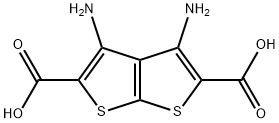 Thieno[2,3-b]thiophene-2,5-dicarboxylic acid, 3,4-diamino- 结构式