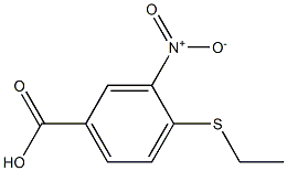 4-(ethylsulfanyl)-3-nitrobenzoic acid 结构式