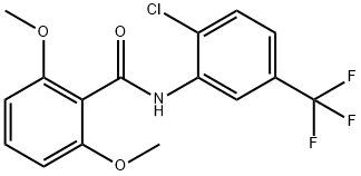 N-[2-chloro-5-(trifluoromethyl)phenyl]-2,6-dimethoxybenzamide 结构式