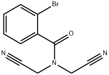 2-bromo-N,N-bis(cyanomethyl)benzamide 结构式