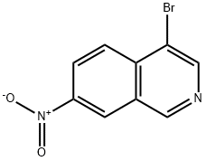 4-溴-7-硝基异喹啉 结构式