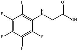 2-[(Pentafluorophenyl)Amino]Acetic Acid 结构式