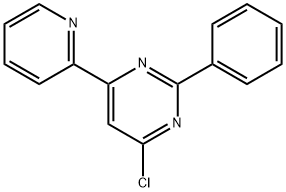 4-Chloro-2-phenyl-6-(2-pyridyl)pyrimidine 结构式