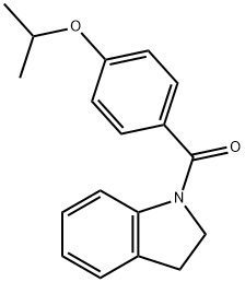 1-(4-isopropoxybenzoyl)indoline 结构式