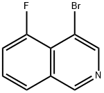 4-溴-5-氟-异喹啉 结构式