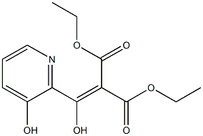 diethyl 2-[hydroxy(3-hydroxy-2-pyridinyl)methylene]malonate 结构式