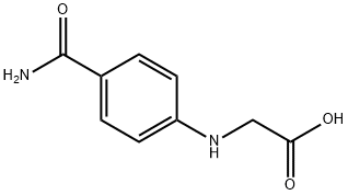 Glycine, N-[4-(aminocarbonyl)phenyl]- 结构式