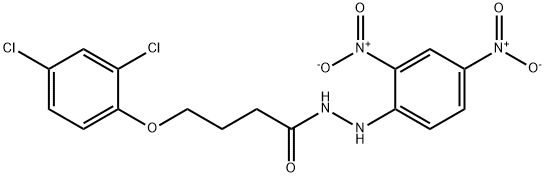 4-(2,4-dichlorophenoxy)-N'-(2,4-dinitrophenyl)butanohydrazide 结构式