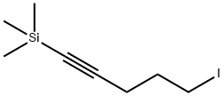 (5-碘-1-戊炔-1-基)三甲基硅烷 结构式