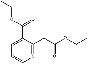 2-Ethoxycarbonylmethyl-nicotinic acid ethyl ester 结构式