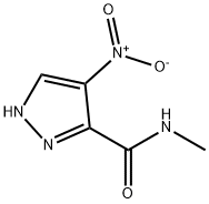 N-methyl-4-nitro-1H-pyrazole-3-carboxamide 结构式