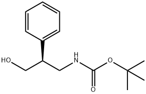 Boc-(S)-3-amino-2-phenylpropan-1-ol 结构式