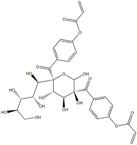 2,5-Bis-(4-acryloxybenzoyl)isomannid 结构式
