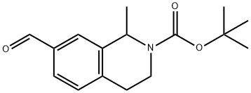 7-甲酰基-1-甲基-3,4-二氢异喹啉-2(1H)-甲酸叔丁酯 结构式