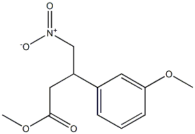 methyl 3-(3-methoxyphenyl)-4-nitrobutanoate 结构式